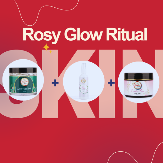 Rosy Glow Ritual (Aloe Vera Gel + Rose Hydrating Mist + Rose Scrub)